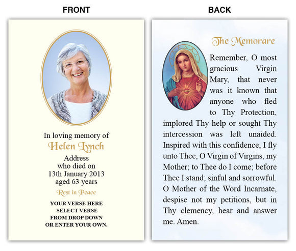 RW04 Immaculate Heart & The Memorare